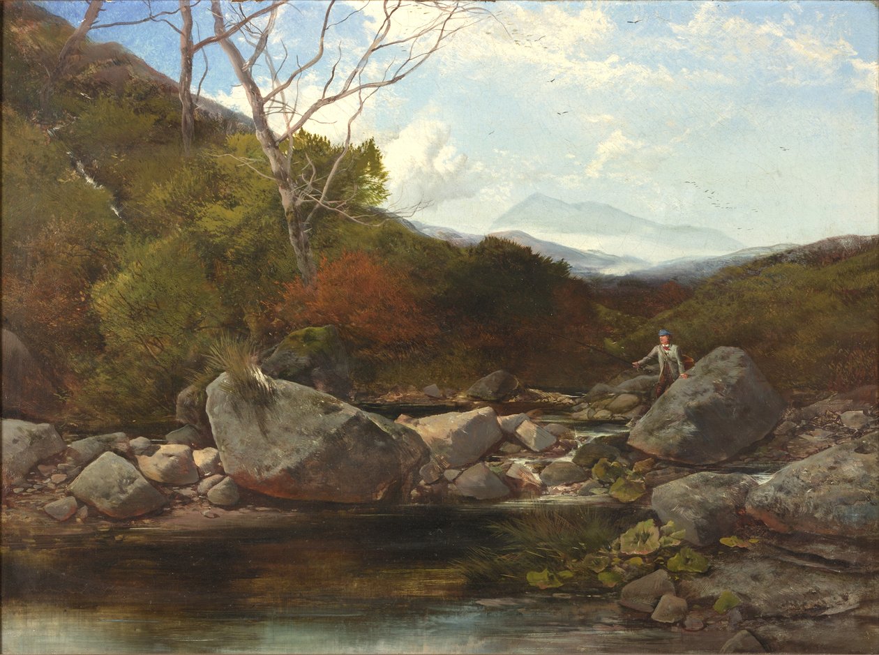En öringström av Thomas Creswick