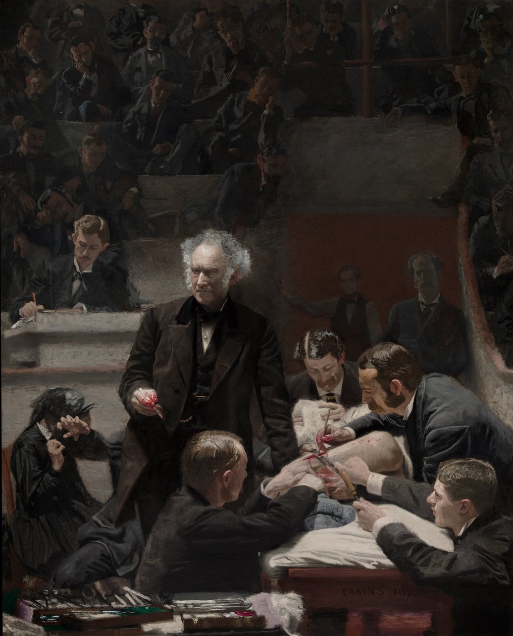 Porträtt av Dr.Samuel D.Gross (The Gross Clinic) av Thomas Eakins