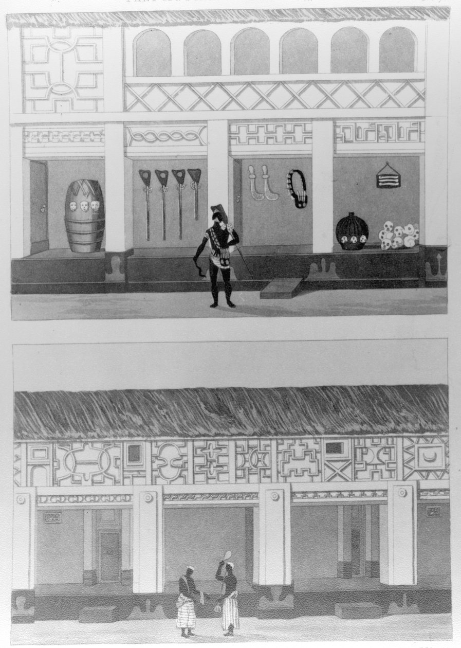 En del av Piazza i palatset, 1817 av Thomas Edward Bowditch
