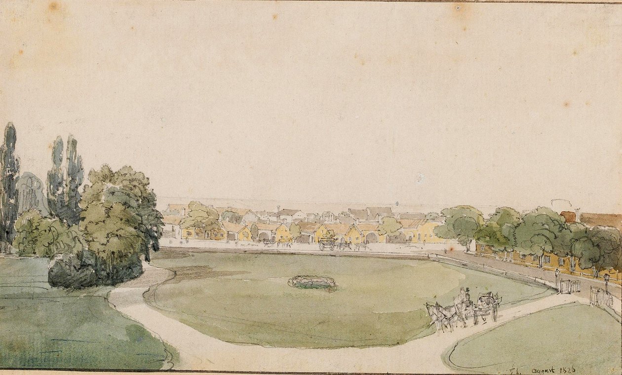  Der Obere Garten von Schlo GodollonEnglish: The Upper Garden of Godollo Castlen av Thomas Ender