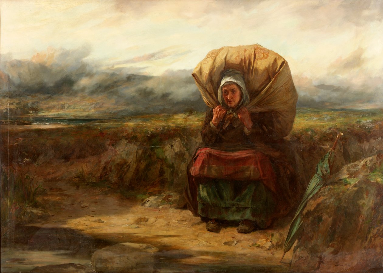 Och med många års börda, 1888 av Thomas Faed