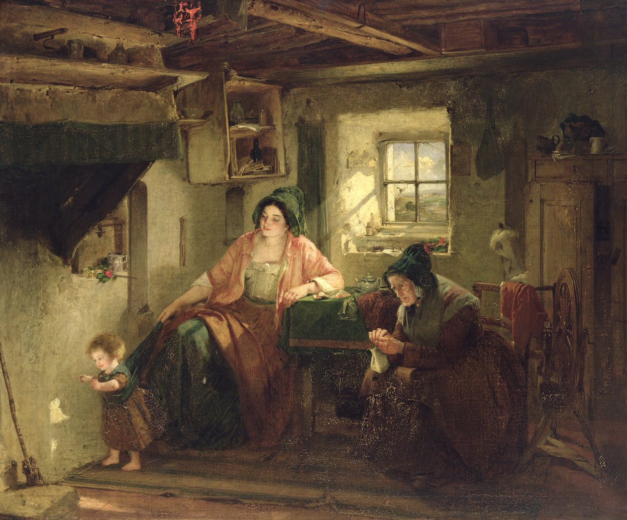 Solljusstrålen, 1857 av Thomas Faed
