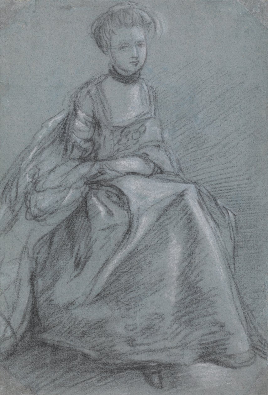 En kvinna som sitter av Thomas Gainsborough