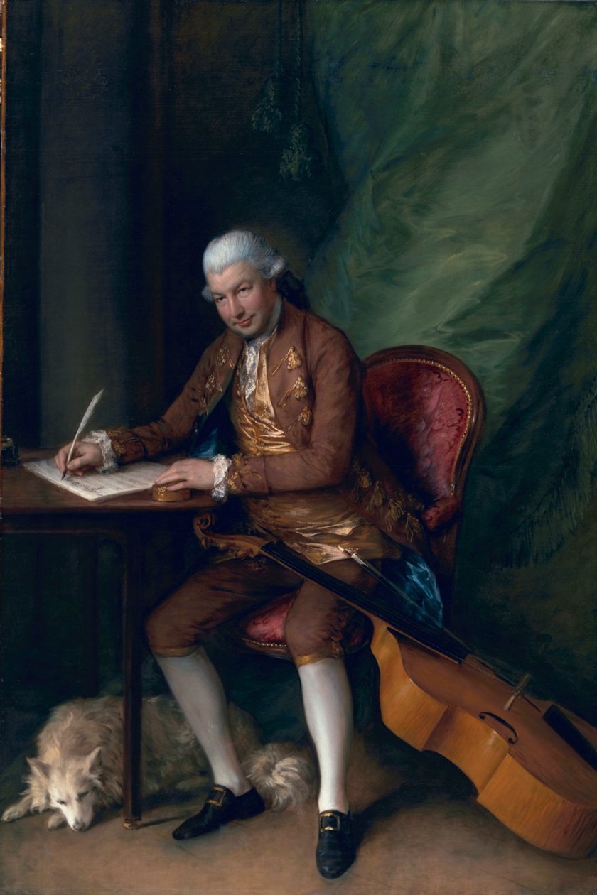 Carl Friedrich Abel, ca 1777 av Thomas Gainsborough
