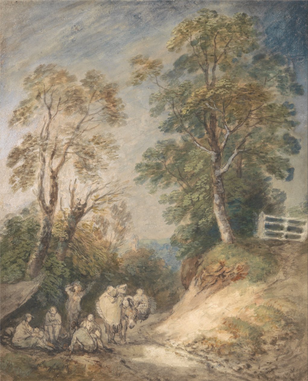Country Lane med zigenare som vilar av Thomas Gainsborough