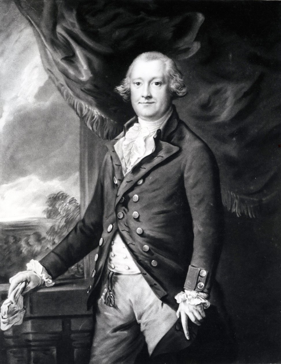 Edward Smith Stanley, 12:e jarlen av Derby (1752-1834), 1785 (mezzotint) av Thomas Gainsborough