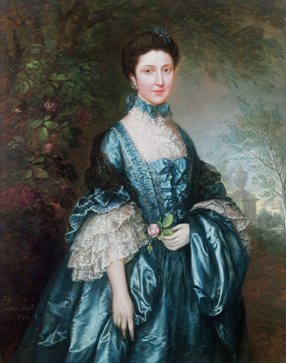 Miss Theodosia Magill, grevinna Clanwilliam (d. 1817), 1765 av Thomas Gainsborough