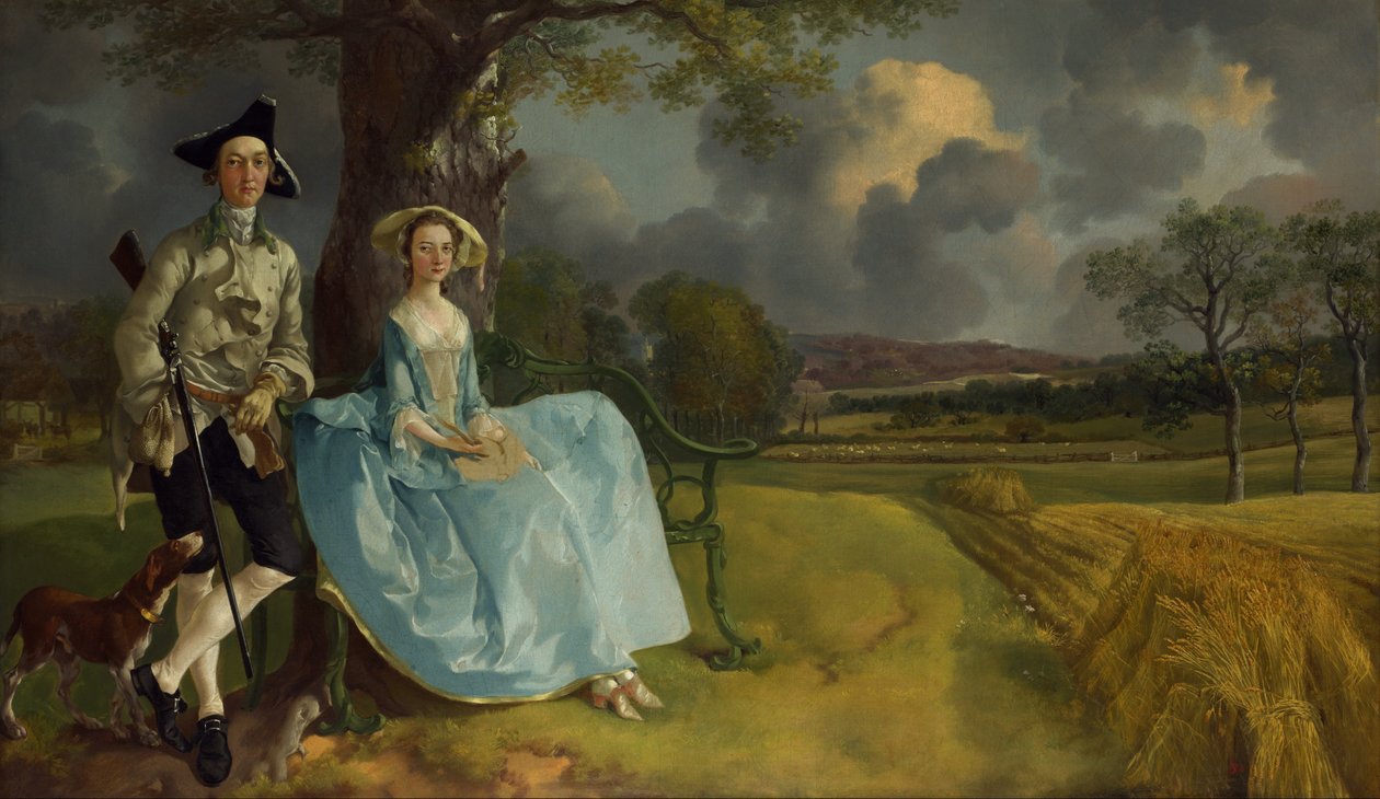 Mr and Mrs Andrews av Thomas Gainsborough