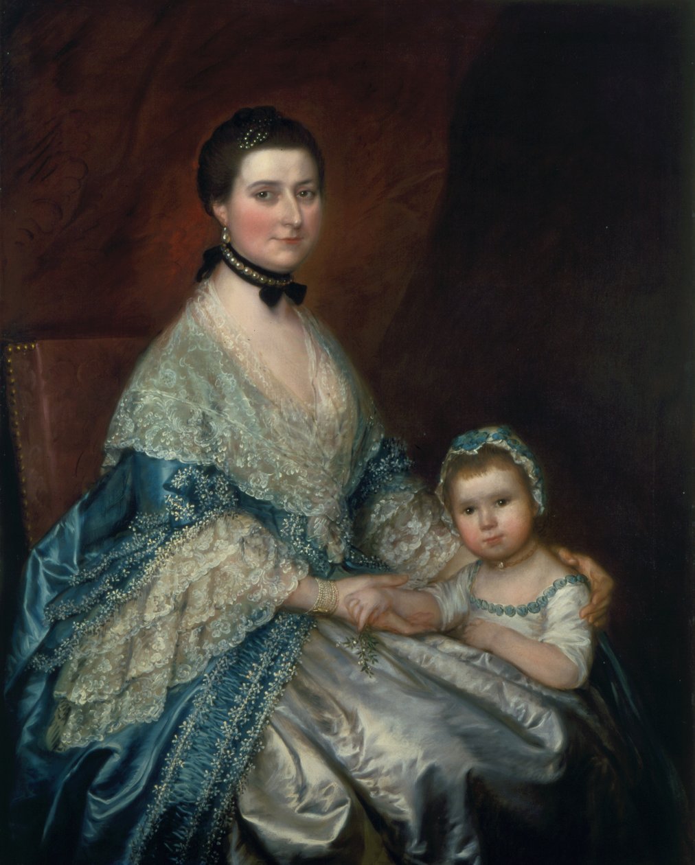 Mrs Bedingfield och hennes dotter, 1760-talet av Thomas Gainsborough