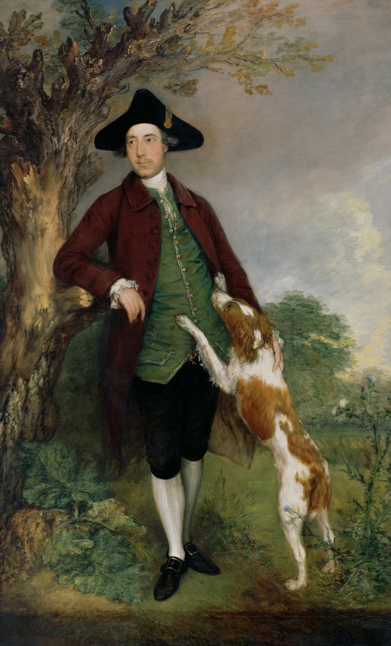 Porträtt av George Venables Vernon, 2nd Lord Vernon, 1767 av Thomas Gainsborough