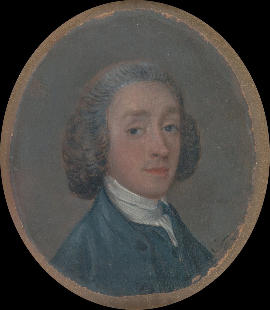 Porträtt av en ung man med pudrat hår av Thomas Gainsborough