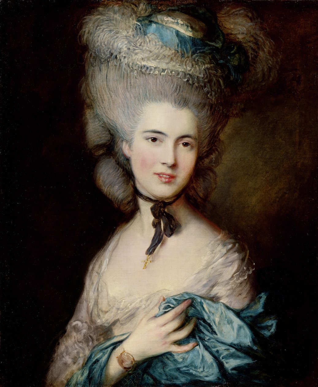 Porträtt av hertiginnan av Beaufort, ca 1775-1780 av Thomas Gainsborough