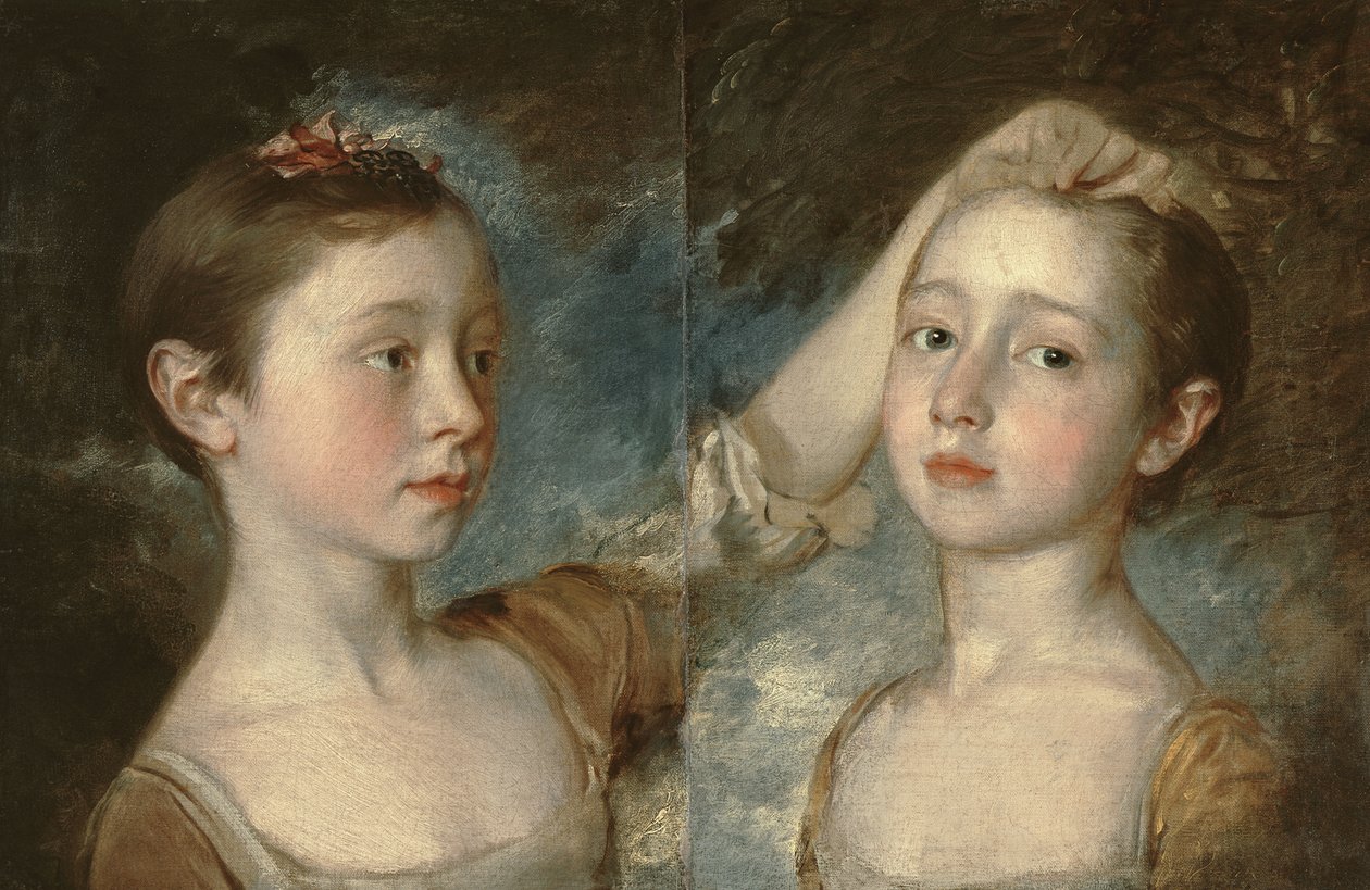 Målarens döttrar Mary och Margaret, c.1758 av Thomas Gainsborough