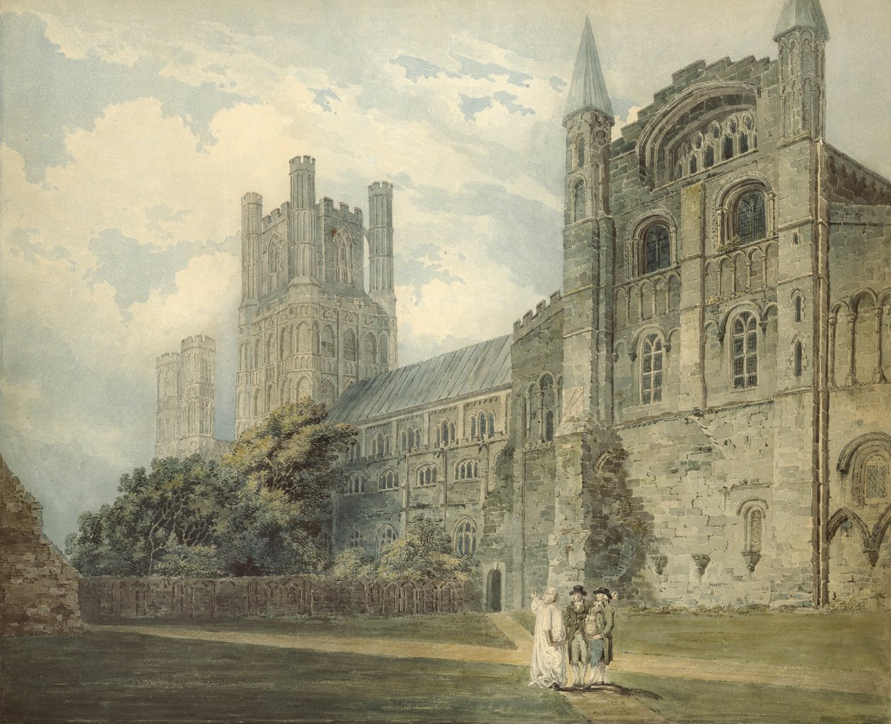 Ely-katedralen, 1700-talet av Thomas Girtin