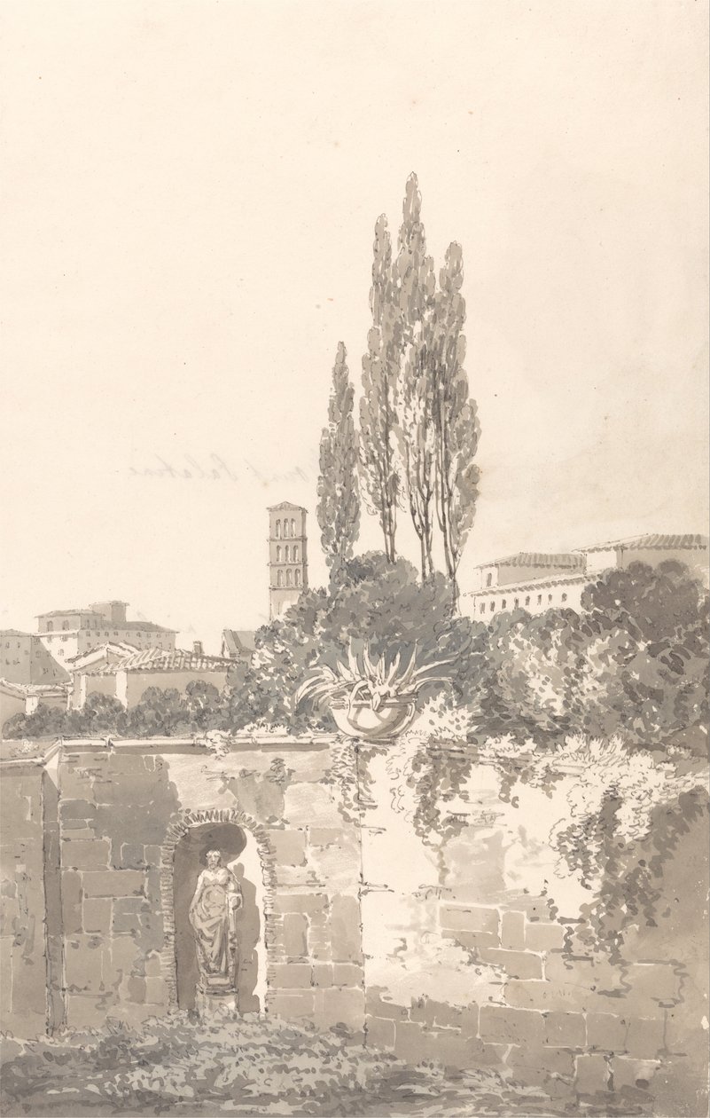 I Farnese Gardens, Rom av Thomas Girtin