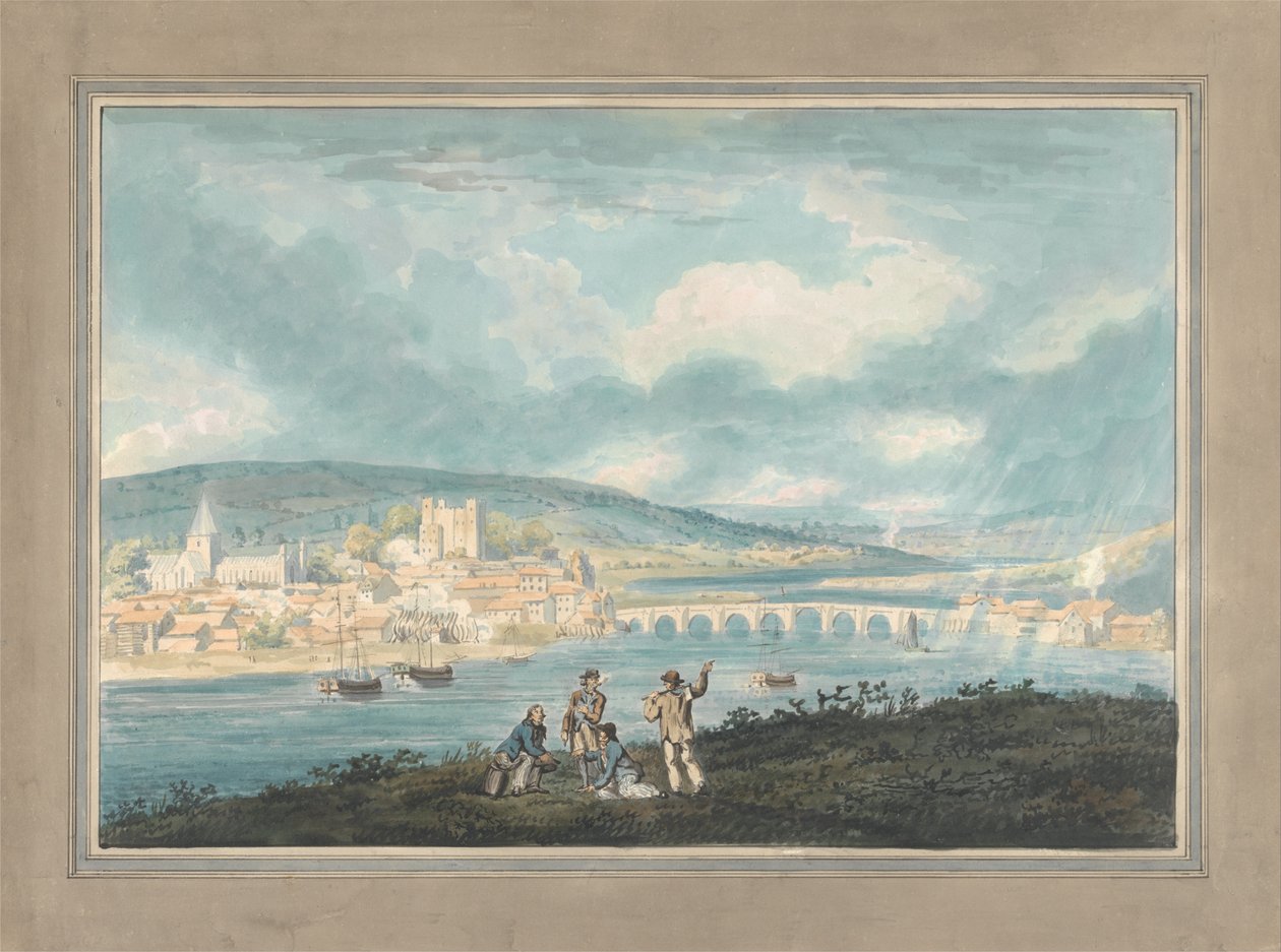 Rochester, Kent- från norr av Thomas Girtin