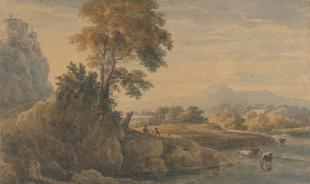 Romantiskt landskap av Thomas Girtin