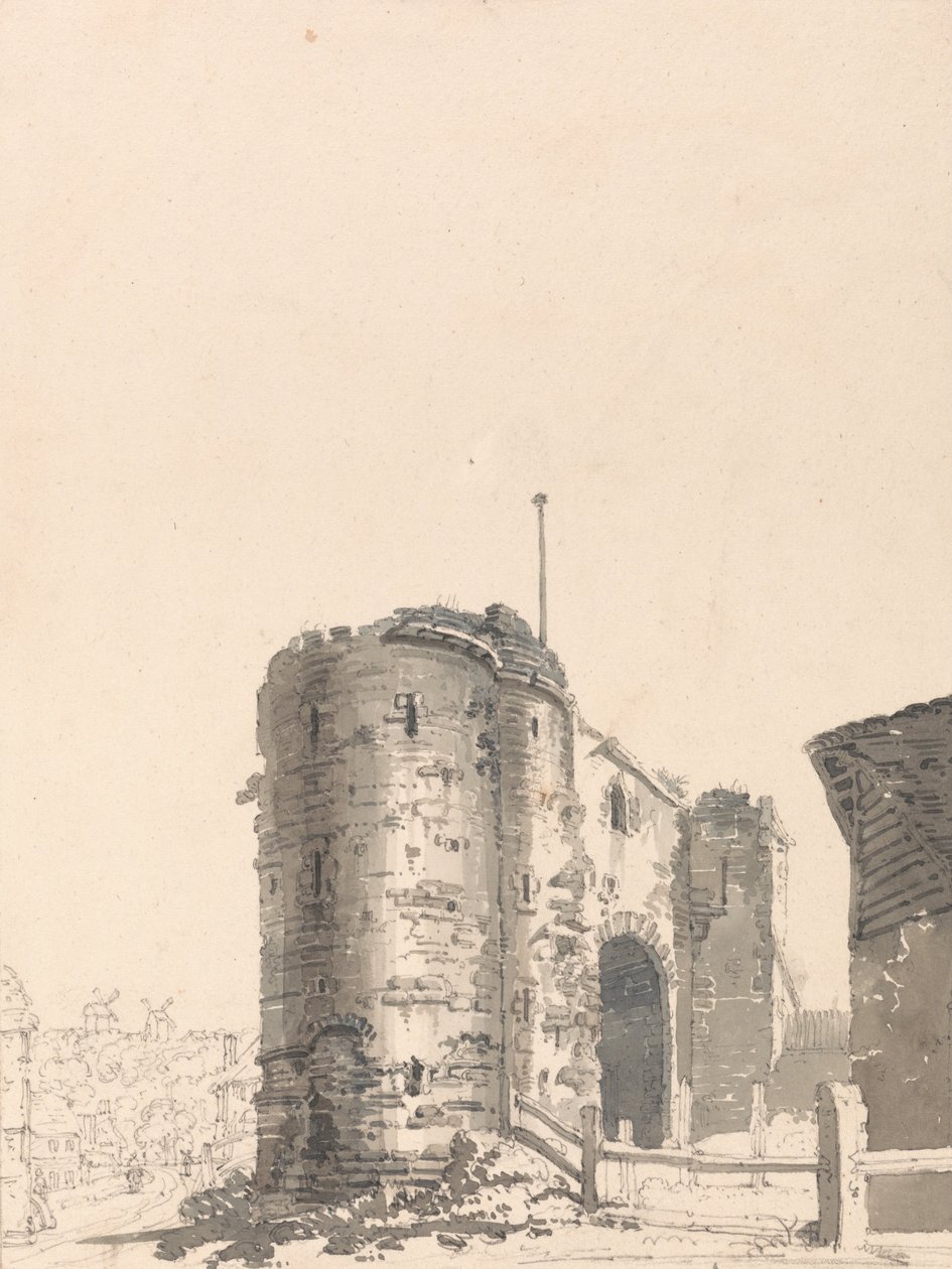 Landporten, Rye, Sussex av Thomas Girtin