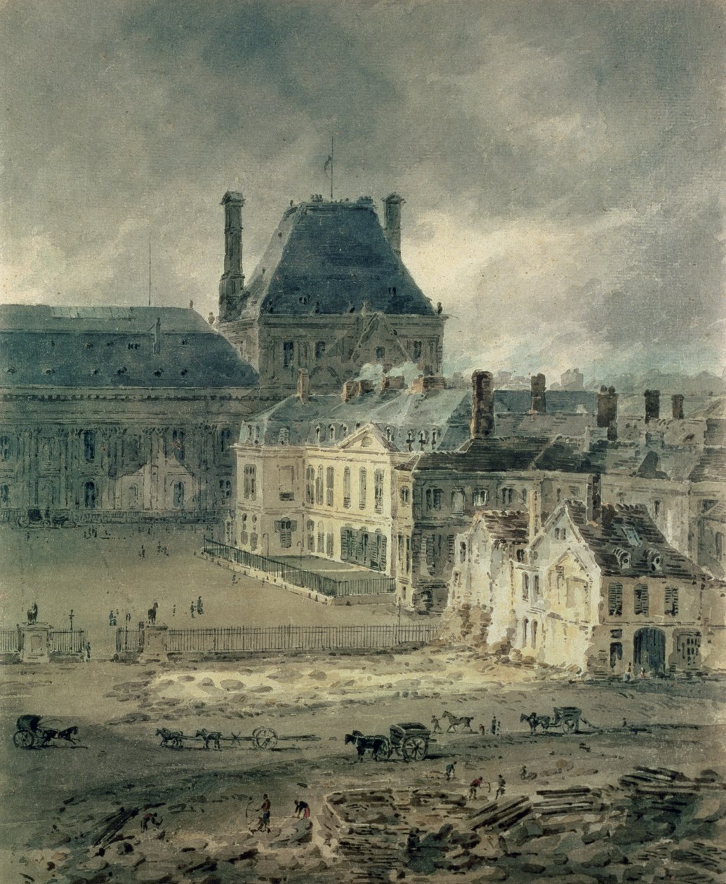 Louvrenpalatset, 1801-2 av Thomas Girtin