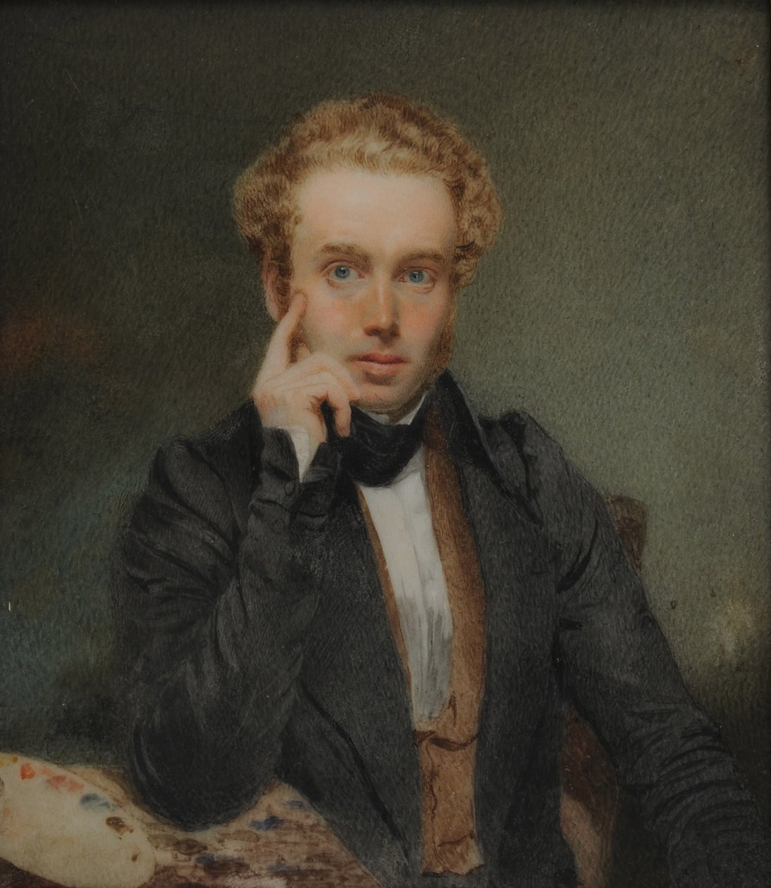 Självporträtt, ca 1830 (wc på papper) av Thomas Heathfield Carrick