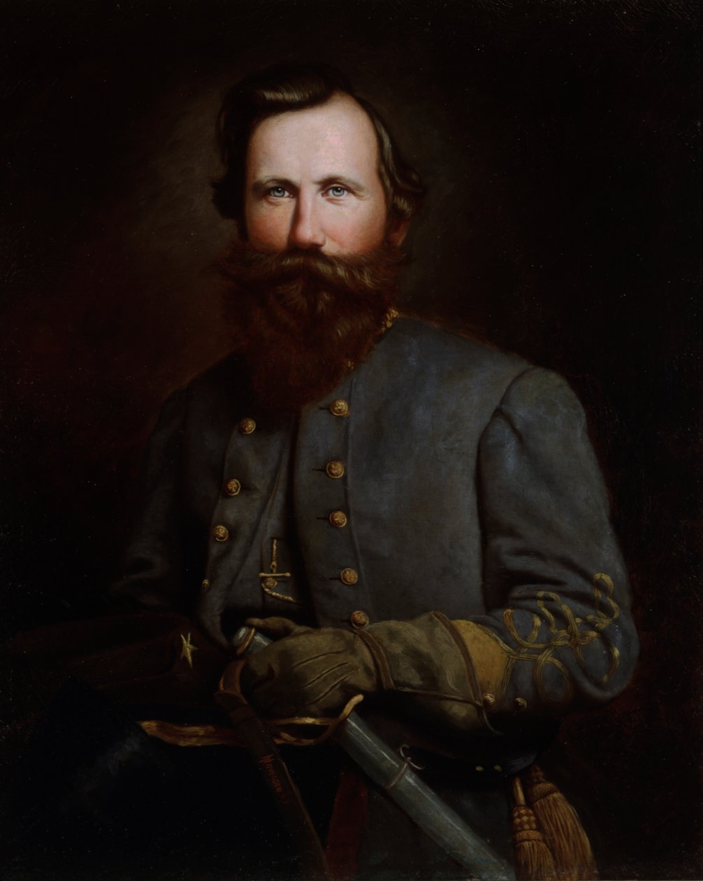 Porträtt av James Ewell Brown Stuart, 1869 av Thomas Hovenden