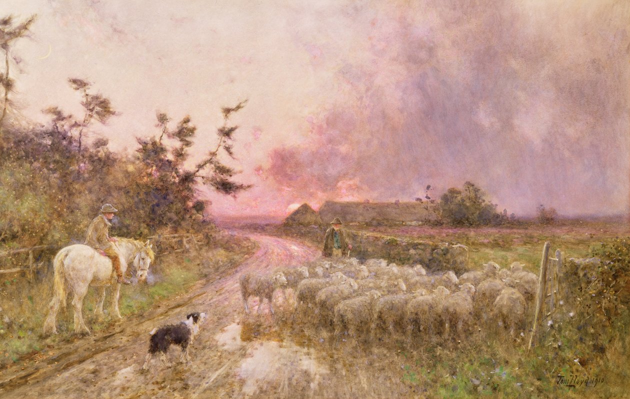 I slutet av dagen, 1910 av Thomas James Lloyd
