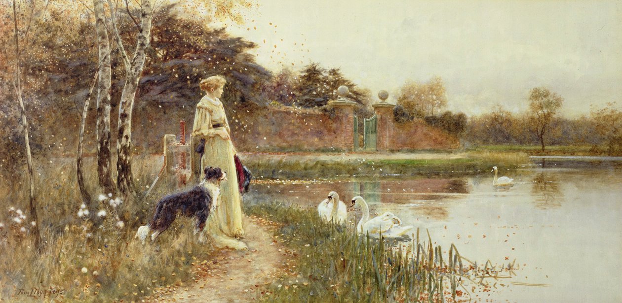 Höstlöv, 1895 av Thomas James Lloyd
