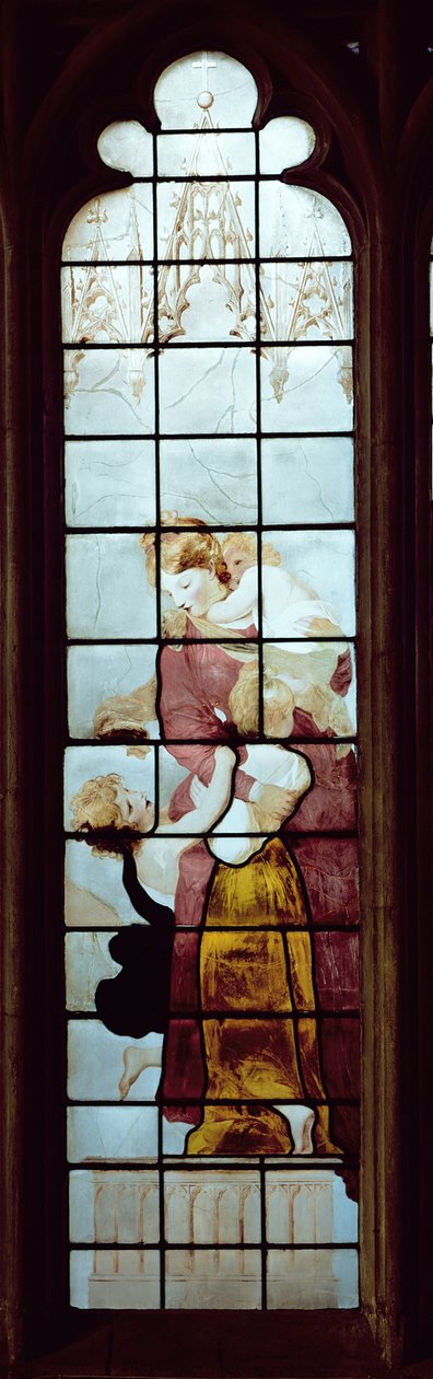 Välgörenhet (målat glas) av Thomas Jervais