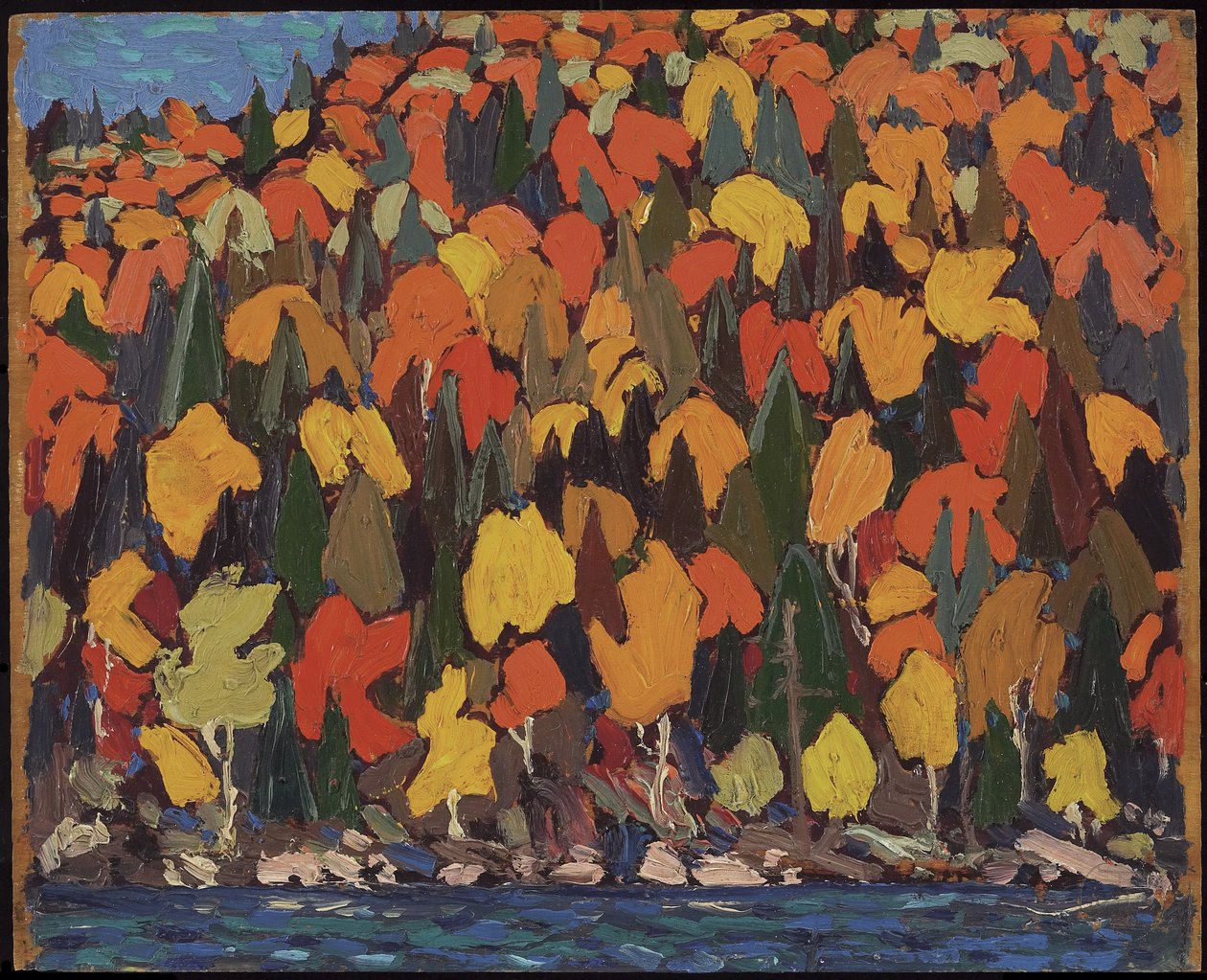 Höstlövverk, höst eller vinter 1915 av Tom Thomson