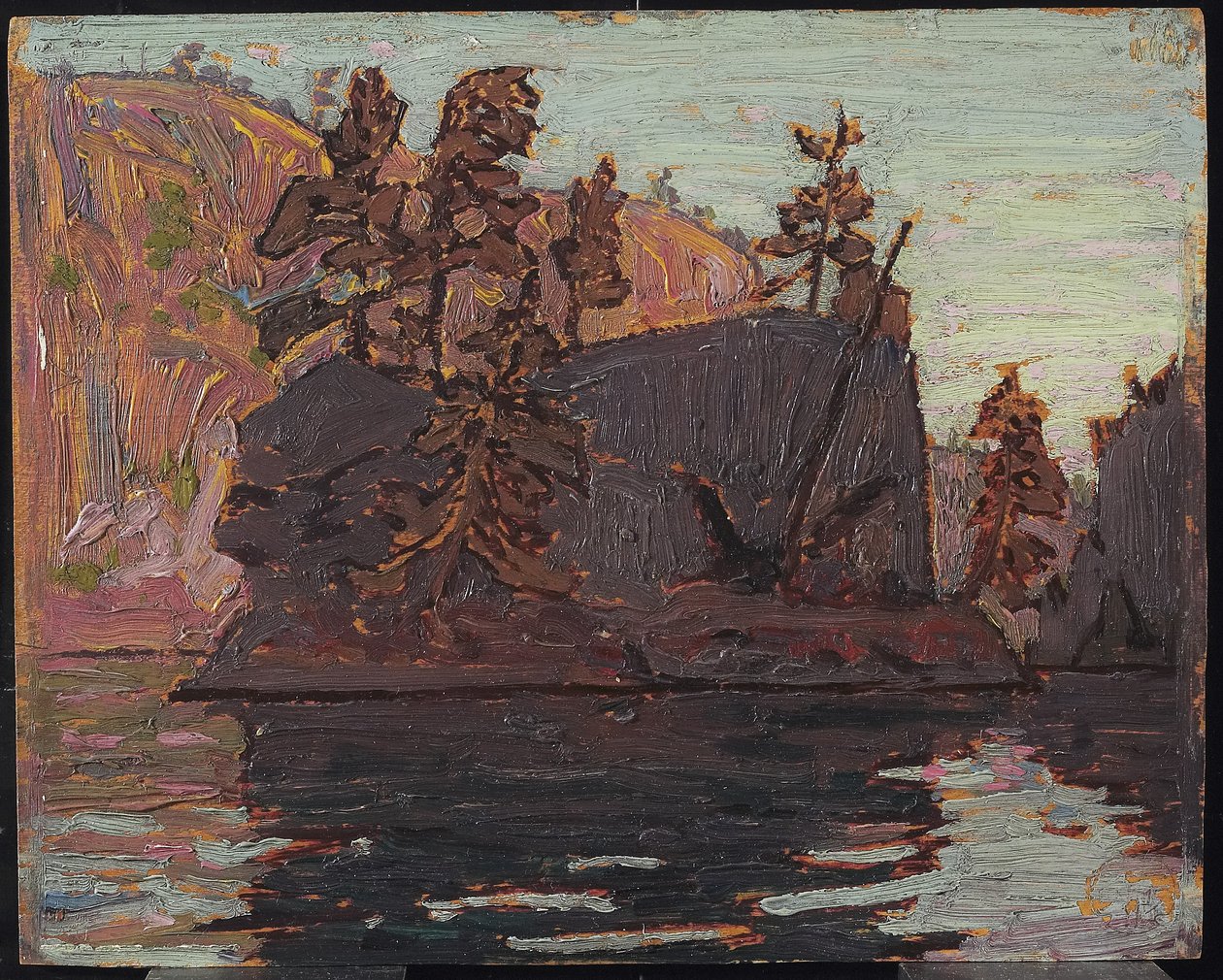 Petawawa Gorges, 1916 (olja på träpanel) av Tom Thomson