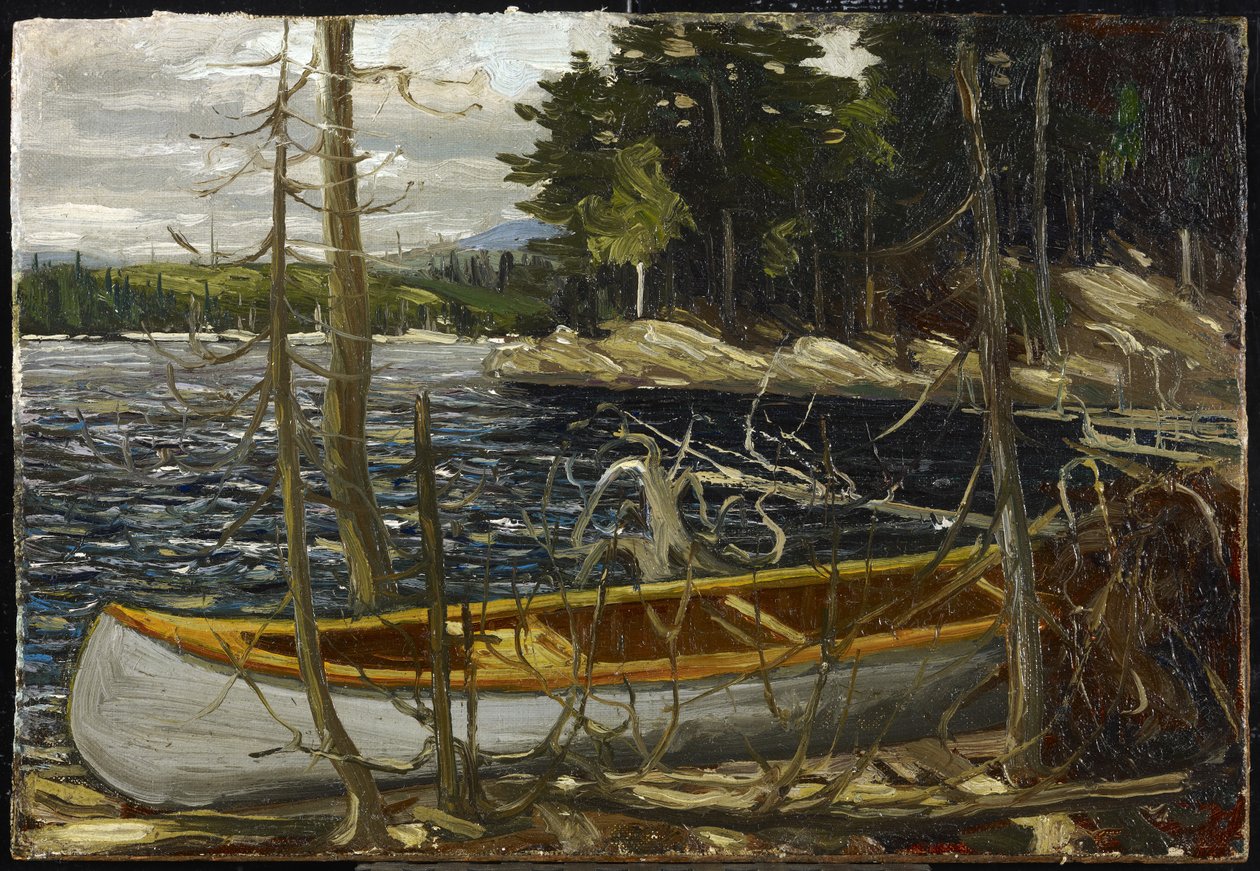 Kanoten, våren eller hösten 1914 av Tom Thomson