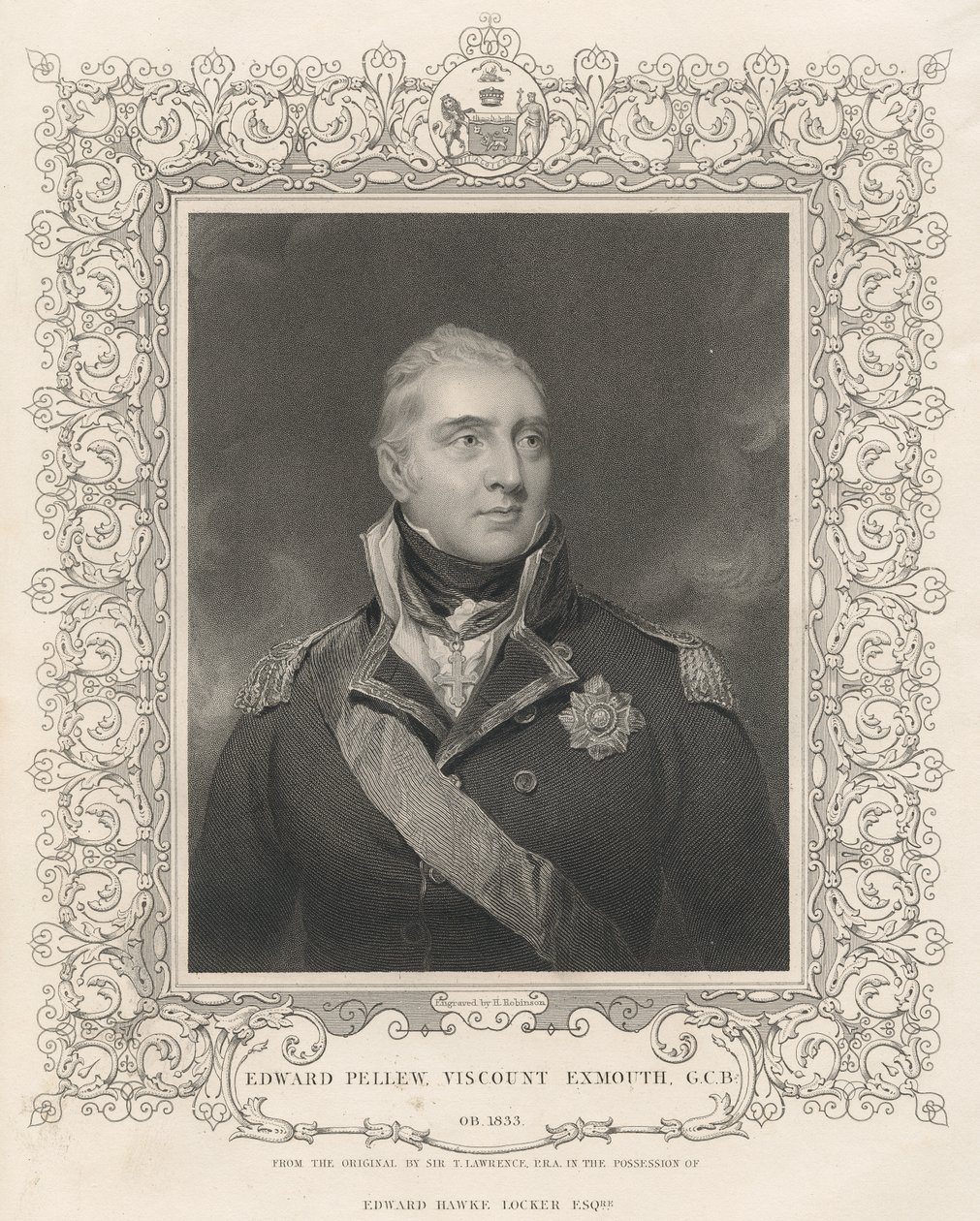 Amiral Sir Edward Pellew, ca 1810 av Thomas Lawrence
