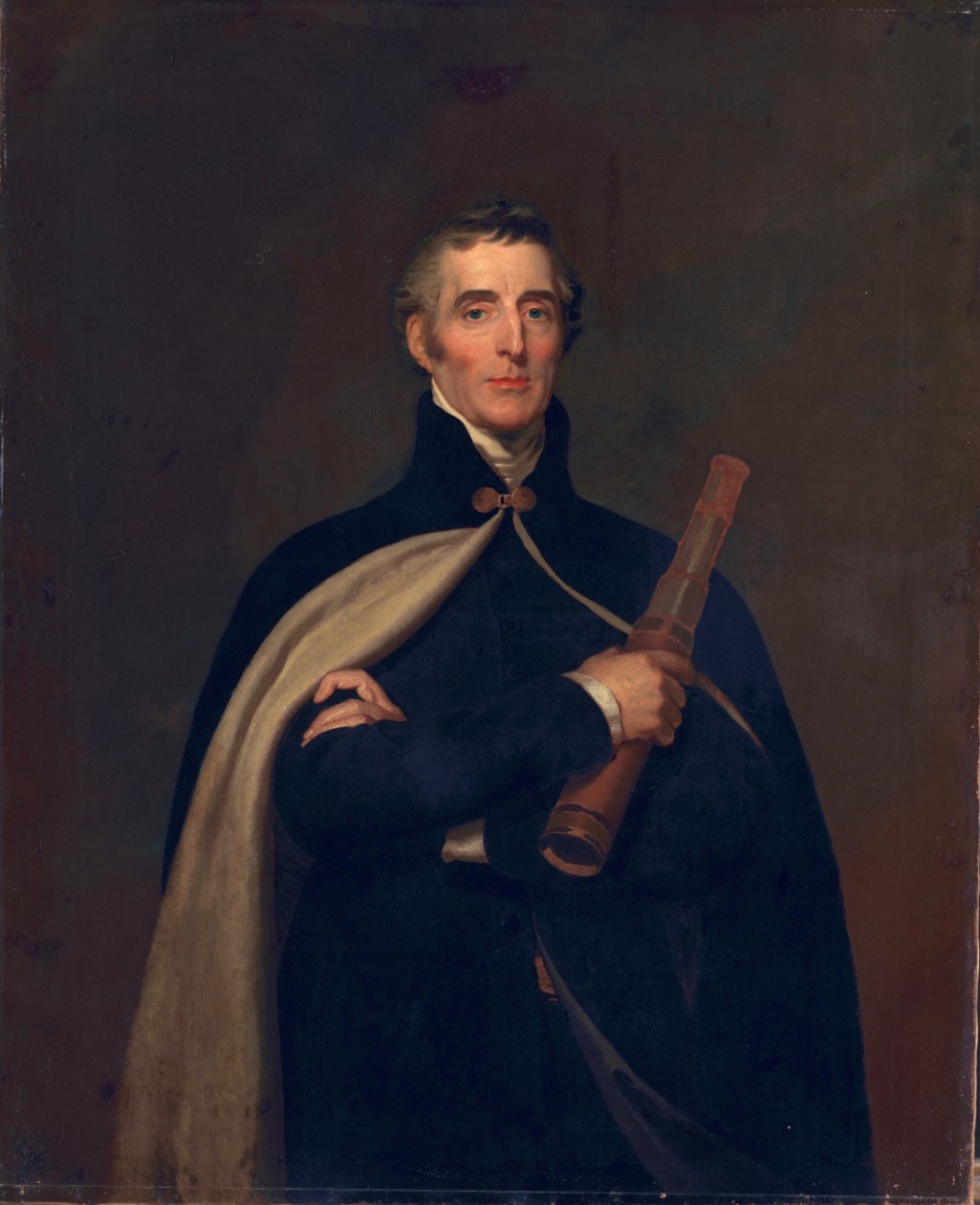 Arthur Wellesley, hertig av Wellington, med ett teleskop av Thomas Lawrence