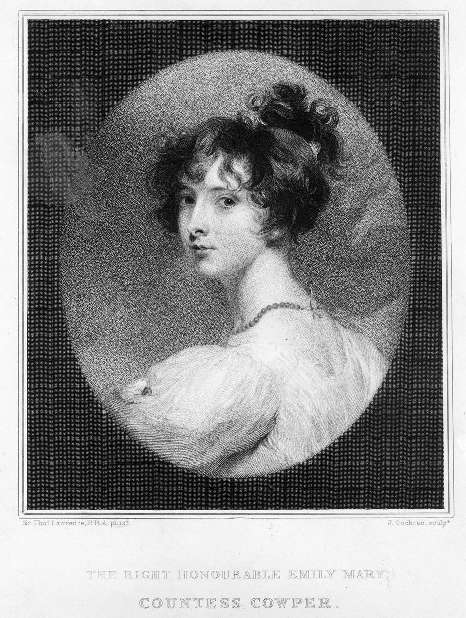 Emily Mary, grevinna Cowper | Thomas Lawrence | Konsttryck