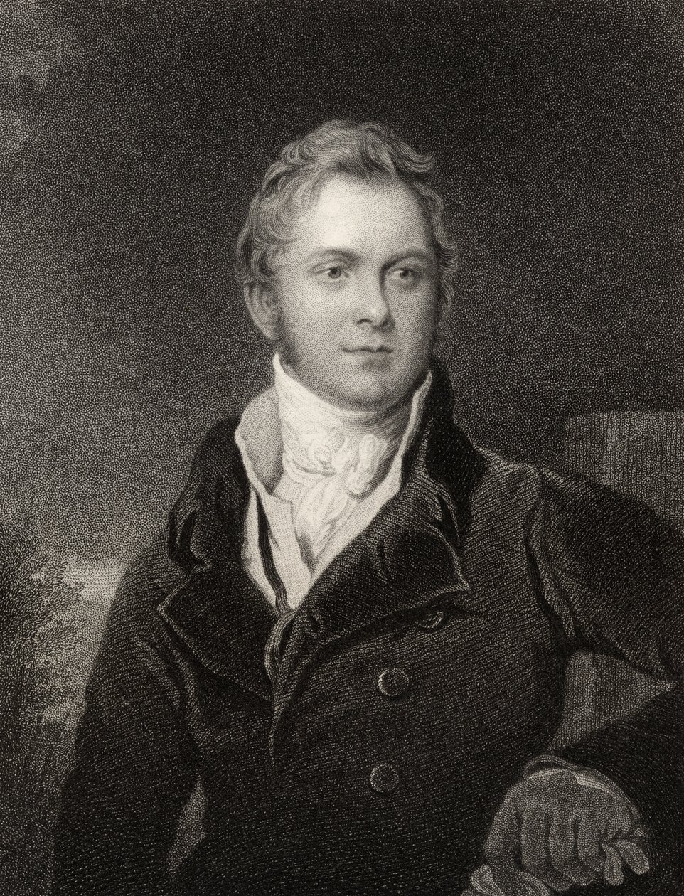 Frederick John Robinson, 1:e earl av Ripon, graverad av J. Jenkins, från 