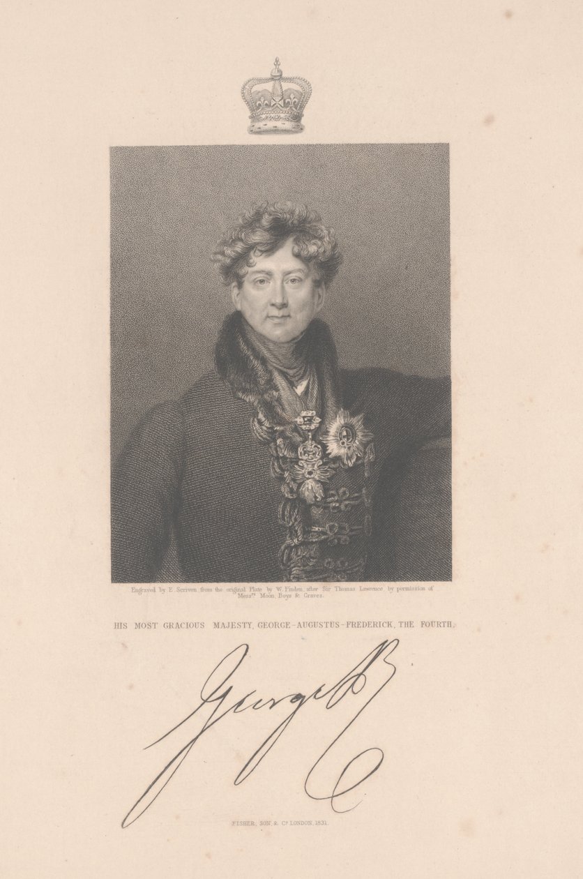 George-Augustus-Frederick, den fjärde, 1831 av Thomas Lawrence