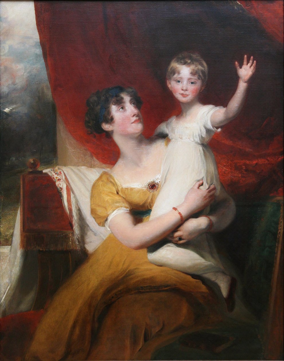 Lady Orde with Her Daughter Anne av Thomas Lawrence