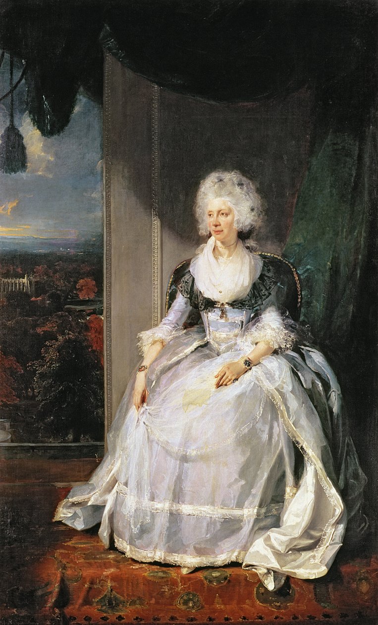 Drottning Charlotte, 1789-90, fru till George III av Thomas Lawrence
