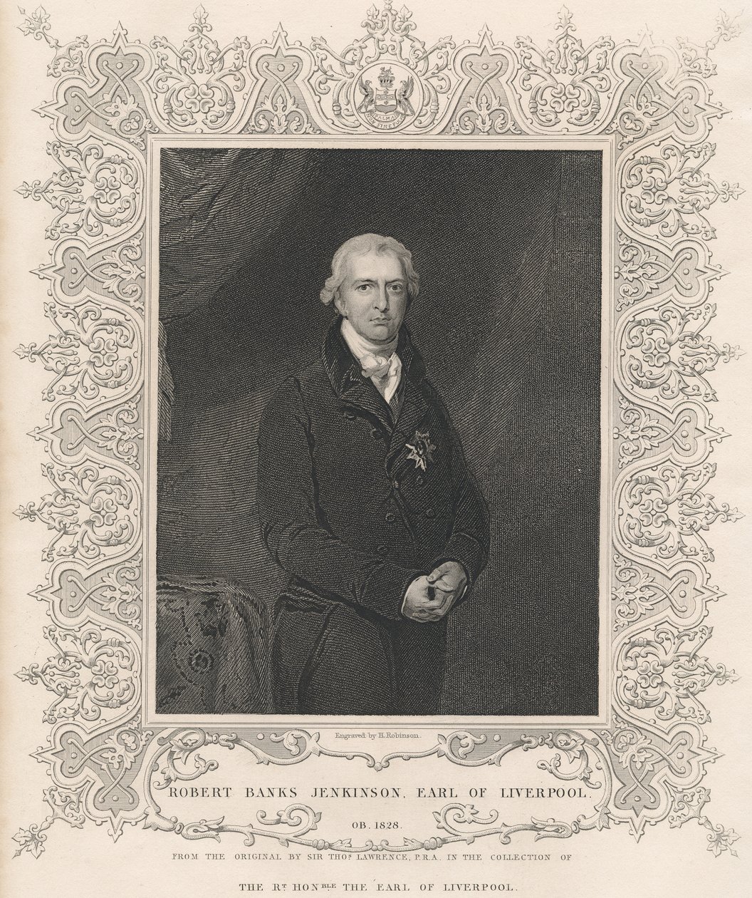 Robert Banks Jenkinson, 2:a earlen av Liverpool av Thomas Lawrence