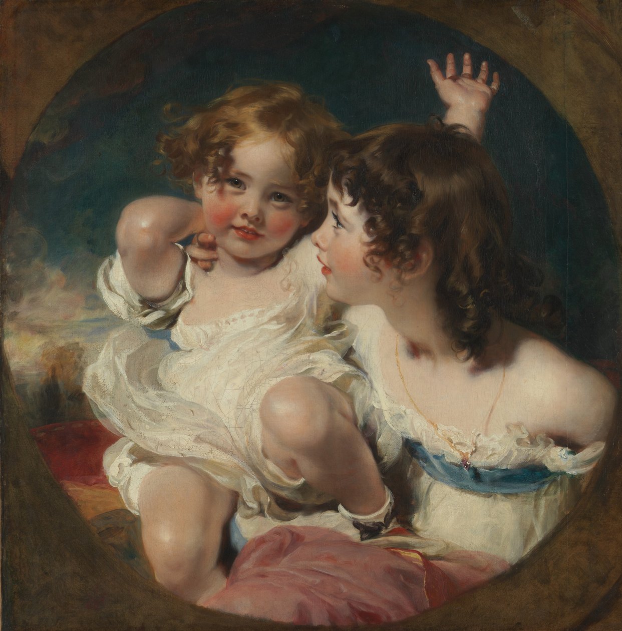Calmady-barnen (Emily, 1818-1906, och Laura Anne, 1820-94), 1823 av Thomas Lawrence