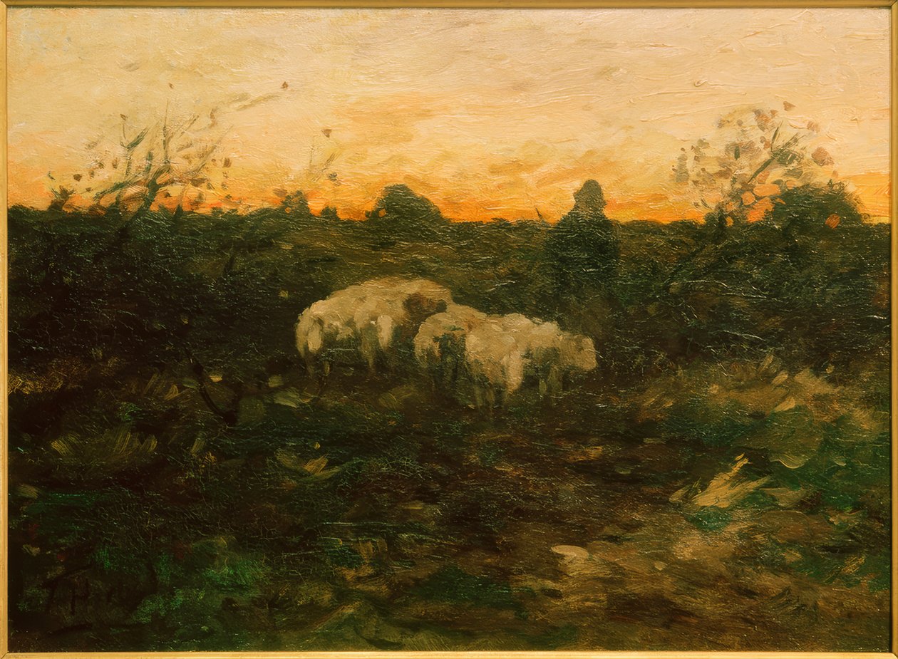 Herde med flock av Thomas Ludwig Herbst