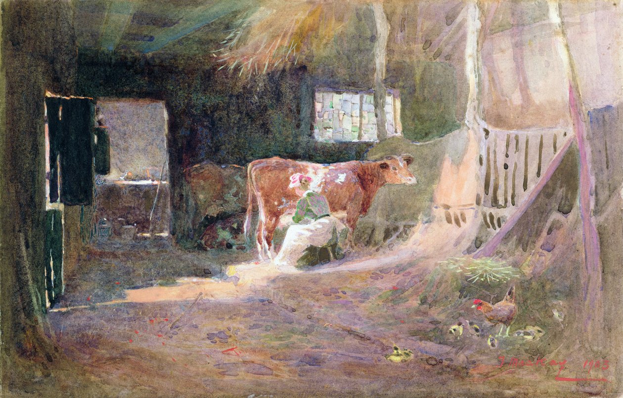 Mjölkningstid av Thomas Mackay