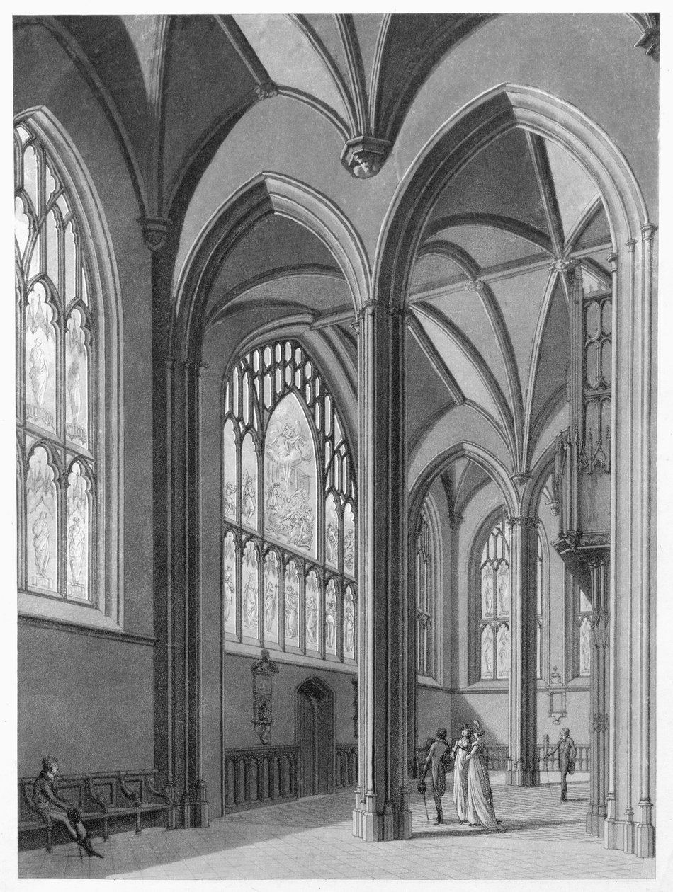 New College ante-chapel, 1803 av Thomas Malton Jnr.