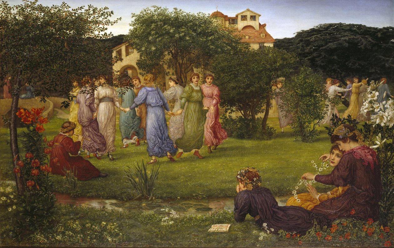 De dansande flickorna, ca 1882 av Thomas Matthews Rooke