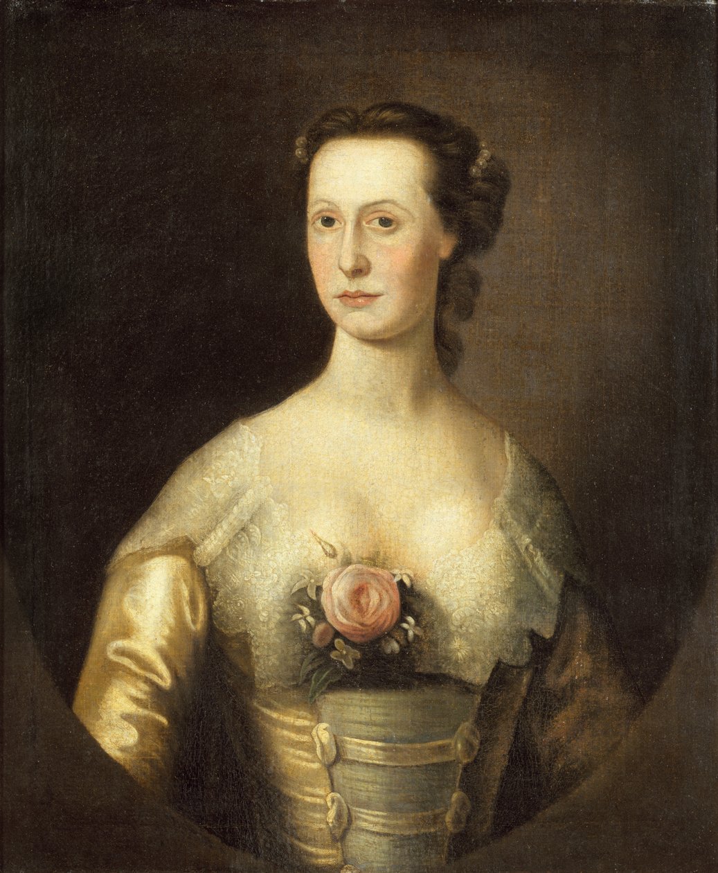 Mrs Philip John Schuyler (olja på linne) av Thomas McIlworth