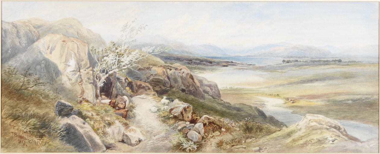 Banks of Loch Eal, Argyllshire (akvarell på papper) av Thomas Miles II Richardson