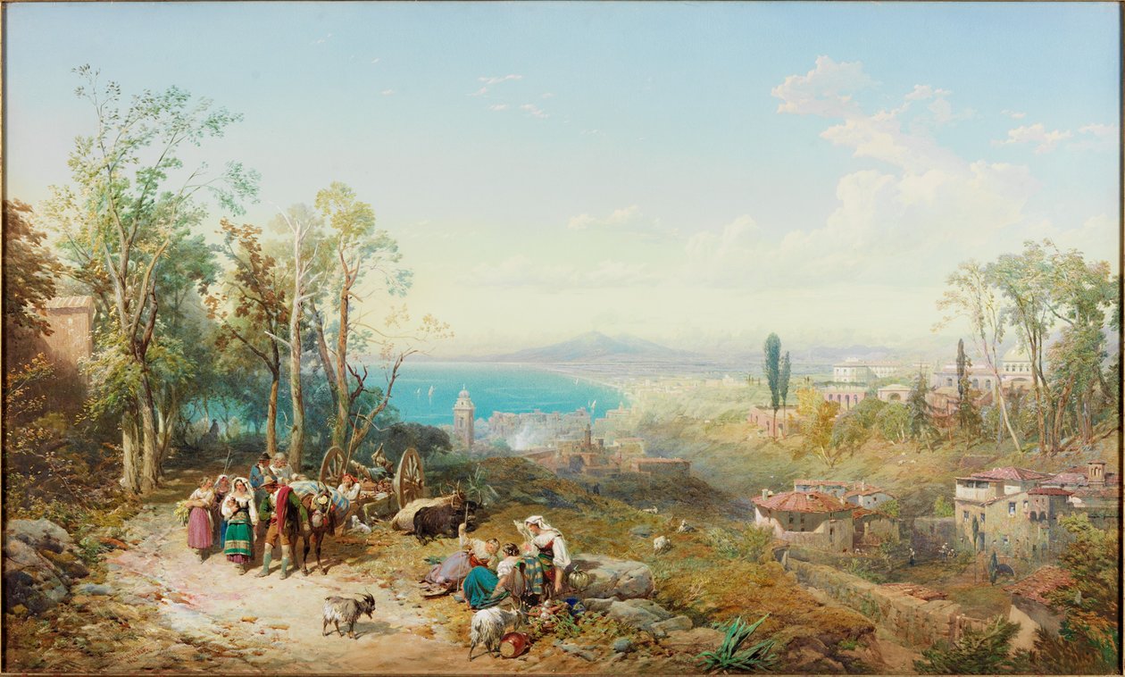 Castellammare, Neapelbukten (kroppsfärg) av Thomas Miles II Richardson