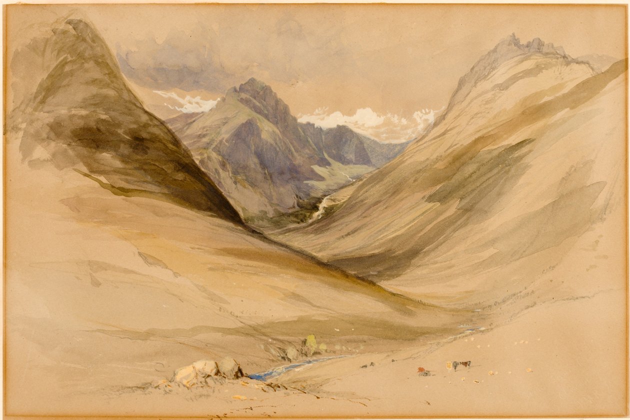 Glen Sannox, Arran (kroppsfärg) av Thomas Miles Richardson