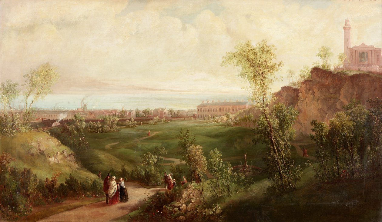Old Leith Walk, Edinburgh, ca 1840-45 av Thomas Miles Richardson