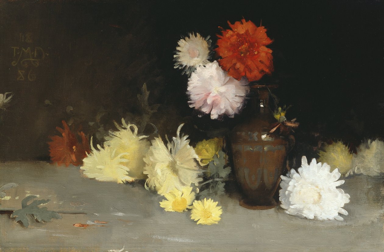 Blommor i en vas, 1886 av Thomas Millie Dow